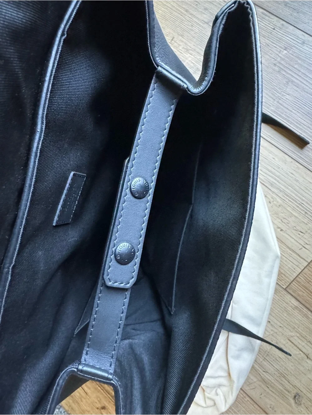 Louis Vuitton Black Aerogram Fastline Backpack with Luggage Tag - USED ONCE